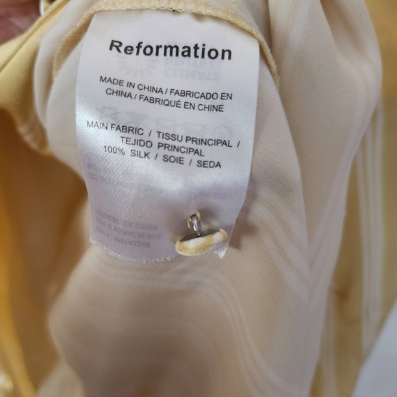 Reformation Hallie 100% Silk Blouse - Picture 4 of 5